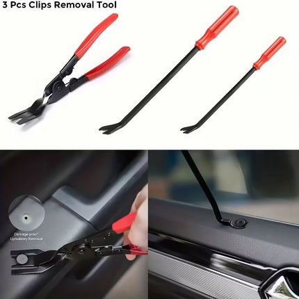 Car Trim Removal Tool Kit Auto Dash Radio Stereo Panel Lever Set For Installing