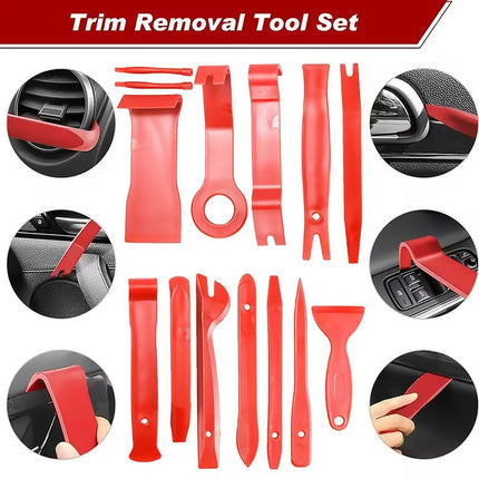 Car Trim Removal Tool Kit Auto Dash Radio Stereo Panel Lever Set For Installing