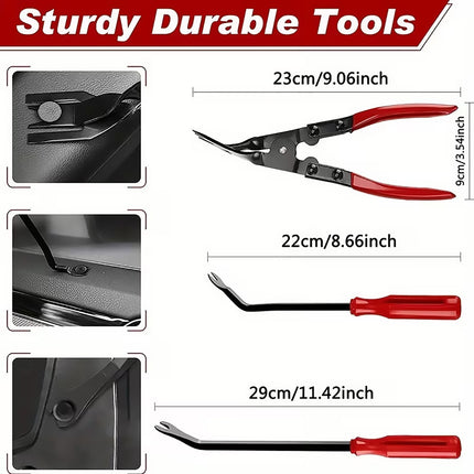 Car Trim Removal Tool Kit Auto Dash Radio Stereo Panel Lever Set For Installing