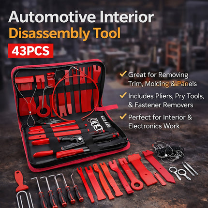 Car Trim Removal Tool Kit Auto Dash Radio Stereo Panel Lever Set For Installing