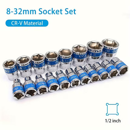 37Pcs Car Repair Wrench Socket Tool Set Automotive Garage Professional Mechanic