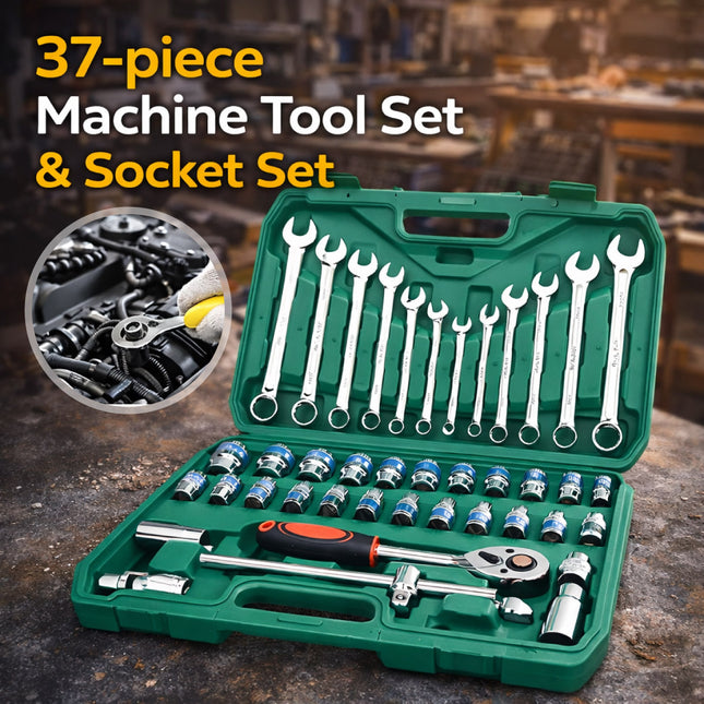 37Pcs Car Repair Wrench Socket Tool Set Automotive Garage Professional Mechanic