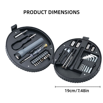 29 Piece Tire Shape Tool Set Household Hardware Kit Creative Gift Car Man Tools