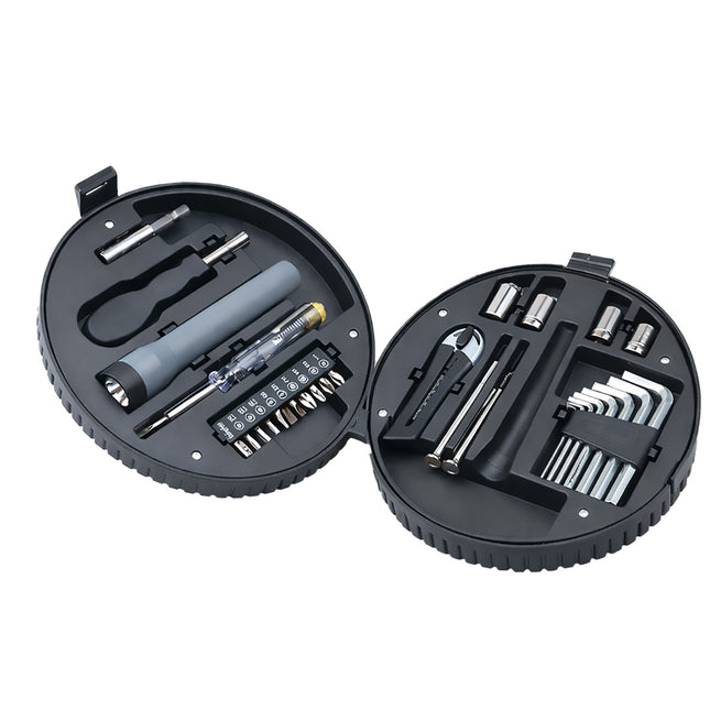 29 Piece Tire Shape Tool Set Household Hardware Kit Creative Gift Car Man Tools
