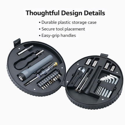 29 Piece Tire Shape Tool Set Household Hardware Kit Creative Gift Car Man Tools