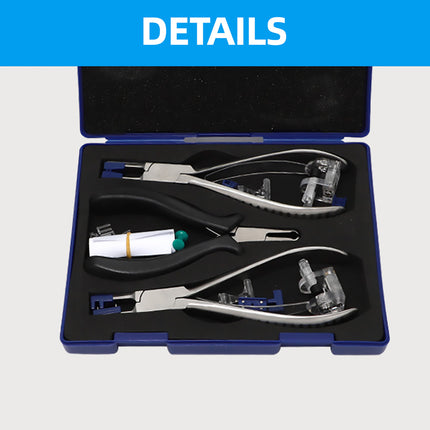 Rimless Glasses Repair Tool Pliers Set Double Rubber Plug Eyeglass Accessories