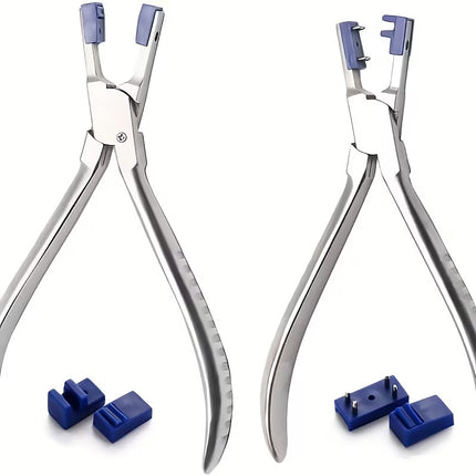 Rimless Glasses Repair Tool Pliers Set Double Rubber Plug Eyeglass Accessories