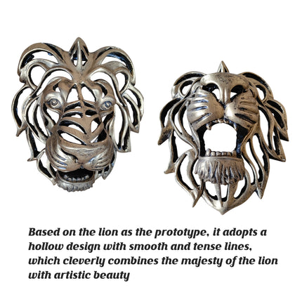 Lion Head Wall Decor Resin Wall Hanging Sculpture Home Living Room Decoration