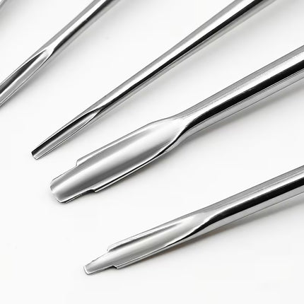 8Pcs/Set Dental Elevator Instrument Set Stainless Steel Luxating Kit With Handle