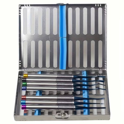 10 Piece Stainless Steel Dental Sterilizer Tool Case For Dentist Autoclave Use