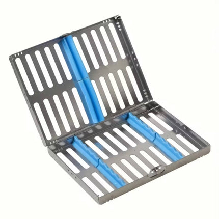 10 Piece Stainless Steel Dental Sterilizer Tool Case For Dentist Autoclave Use