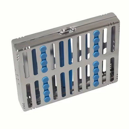10 Piece Stainless Steel Dental Sterilizer Tool Case For Dentist Autoclave Use