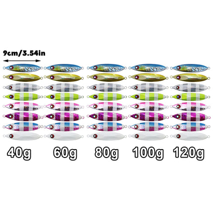 Fishing Lure Bait Set 8pcs Conical Boat Tackle Artificial Hard Bait Accessories
