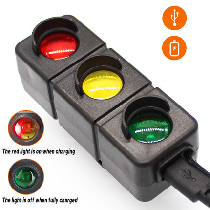 USB Rechargeable Bike Tail Light LED Rear Warning Lamp for Night Cycling