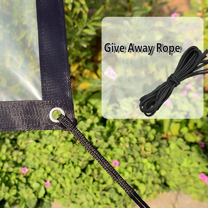 1mx2m Rain Tarp Transparent Cover Shade Sail Garden Bonsai Succulent Plants