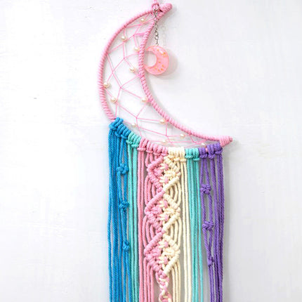 Woven Tapestry Dream Catcher Colourful Stars Moon Home Decor Hanging Cloth