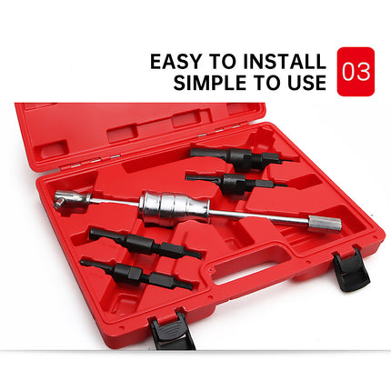 5PCS Inner Hole Bearing Extractor Slide Hammer Kit for Car Moto Repair Removal