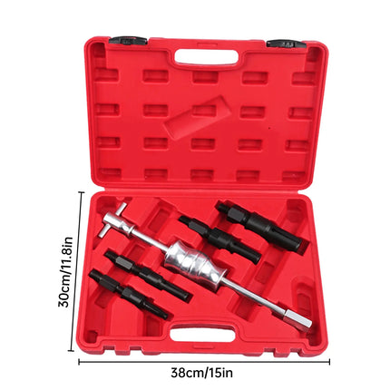 5PCS Inner Hole Bearing Extractor Slide Hammer Kit for Car Moto Repair Removal