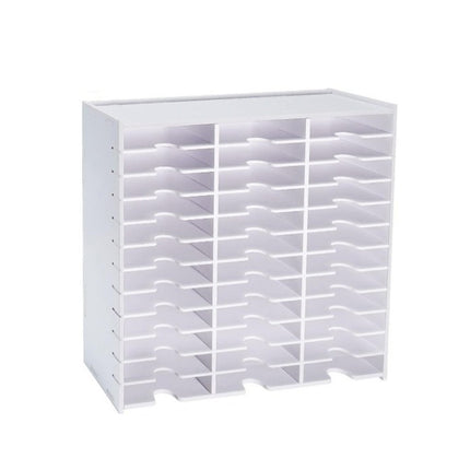 36 Compartment Storage Rack Desktop Organiser CD Stamp Ink Pad 33 x 8.4 x 33cm