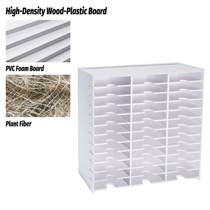 36 Compartment Storage Rack Desktop Organiser CD Stamp Ink Pad 33 x 8.4 x 33cm
