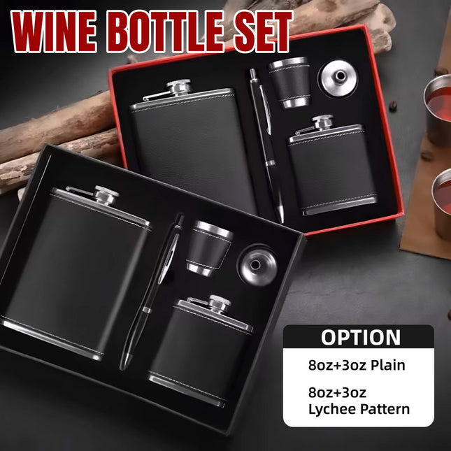 Wine Pot Stainless Steel Portable Flat Bottle Outdoor Small Flask For Travel