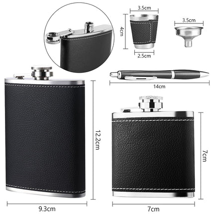 Wine Pot Stainless Steel Portable Flat Bottle Outdoor Small Flask For Travel