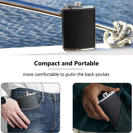 Wine Pot Stainless Steel Portable Flat Bottle Outdoor Small Flask For Travel