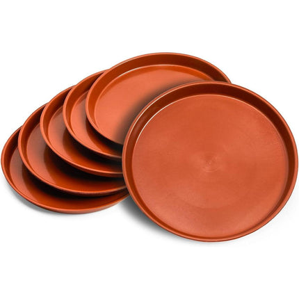 6pcs Plastic Flower Pot Tray Round Base Catcher Gardening Pots Drip Tray