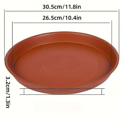 6pcs Plastic Flower Pot Tray Round Base Catcher Gardening Pots Drip Tray
