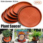 6pcs Plastic Flower Pot Tray Round Base Catcher Gardening Pots Drip Tray