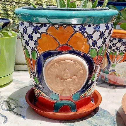 6pcs Plastic Flower Pot Tray Round Base Catcher Gardening Pots Drip Tray