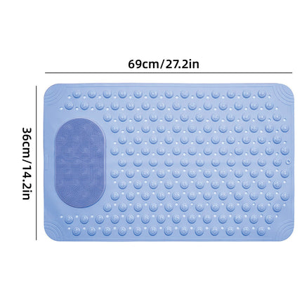 Non Slip Floor Pad Bathroom Tub Mat Bath Shower Mat with Round Massage Point