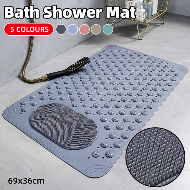 Non Slip Floor Pad Bathroom Tub Mat Bath Shower Mat with Round Massage Point