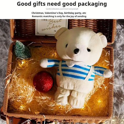 Rattan Organizer Woven Suitcase Storage Boxes for Home Office Organization