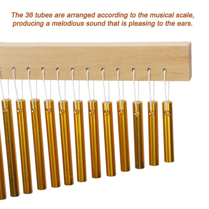 36 Note Wind Chime Musical Instrument Outdoor Home Decor Clear Sound Durable