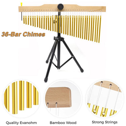 36 Note Wind Chime Musical Instrument Outdoor Home Decor Clear Sound Durable