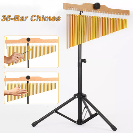 36 Note Wind Chime Musical Instrument Outdoor Home Decor Clear Sound Durable
