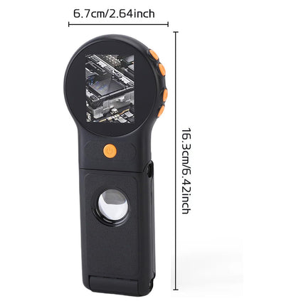 Universal Handheld Digital 100X Magnifier Portable Magnifying Glass Auto Focus