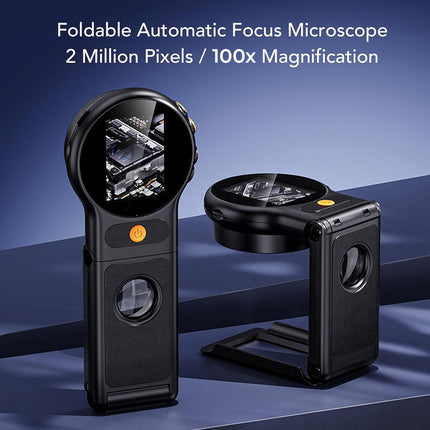 Universal Handheld Digital 100X Magnifier Portable Magnifying Glass Auto Focus