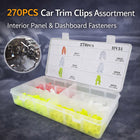 270Pcs U-Clip Car Panel Clips Auto Body Fasteners Boxed Set For Vehicle Trim