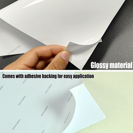50/200Sheets A4 Adhesive Photo Paper 150GSM for Inkjet Printer Scrapbook