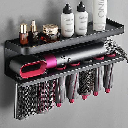 Wall Mounted Hair Styler Storage Rack for Dyson Airwrap No Drill Aluminium Holder
