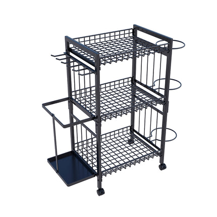 Multi Function Sports Equipment Storage Rack Ball Badminton Racket Yoga Mat