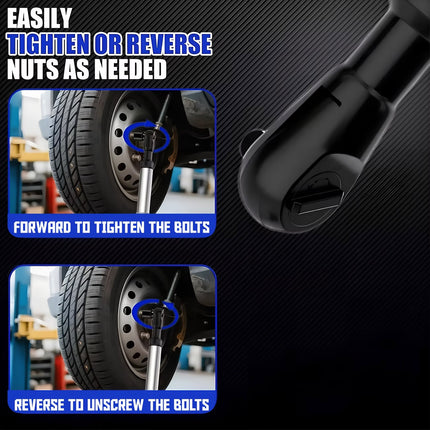 1/2 Inch 2 in 1 Multi Function Extended Ratchet Wrench Long Handle Garage Tool