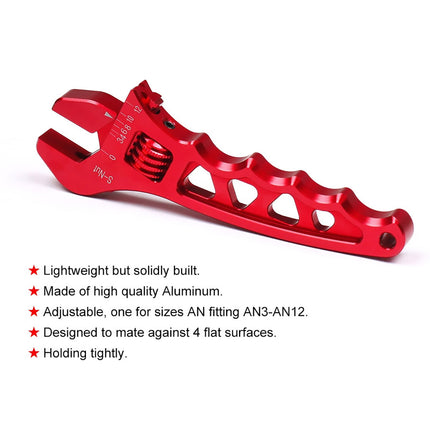 Aluminum Alloy Car Oil Cooler Hose Fitting Adjustable Wrench Tool Car Mod Tool