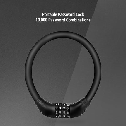 Portable Circular Combination Lock For Bicycles Motorcycles Anti Theft Security