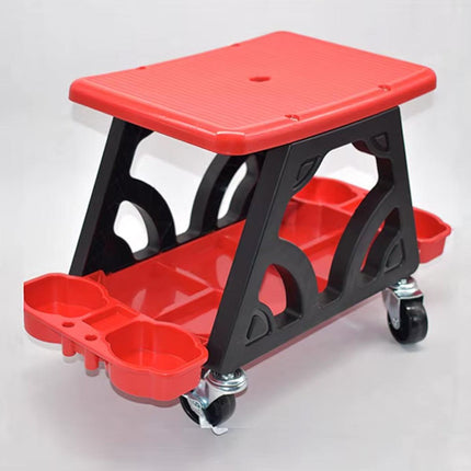 Heavy Duty Car Detailing Stool Chair Auto Workshop Bench with Storage Tray Seat