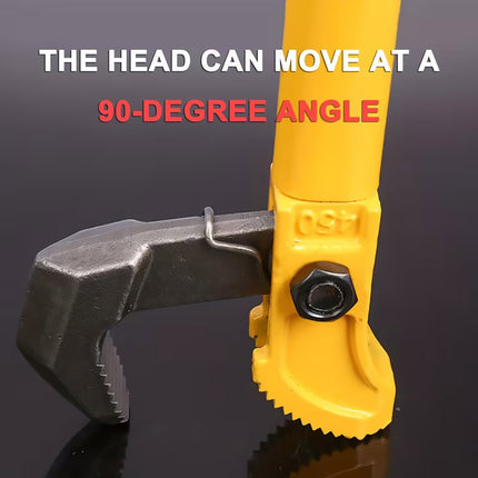 18 Inch Adjustable Pipe Wrench with 2 Springs Industrial Steel Jaw Pipe Tool