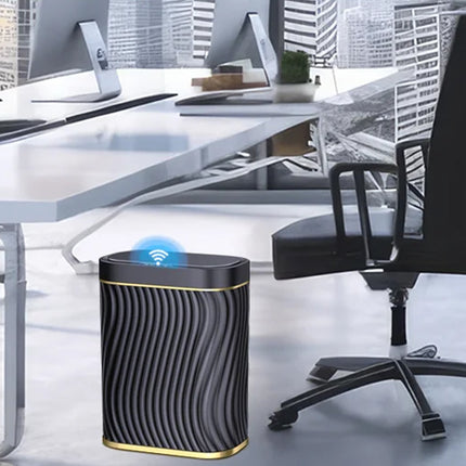 Sensor Trash Can 8L Narrow Black Smart Bin Touchless Bathroom Toilet Waste Bin