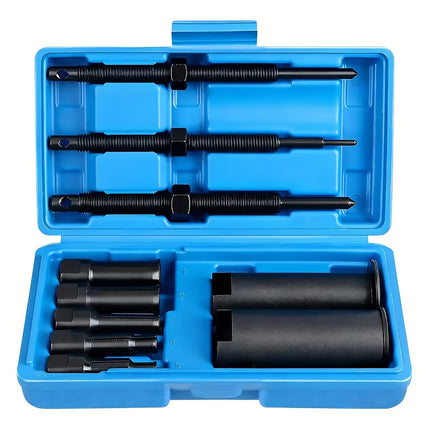 12Pcs Motorcycle Inner Bearing Puller Tool Kit Hub Steering Removal Bike Tools